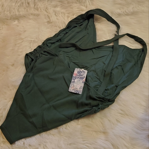 Toluca Swim Venus Midi Long Cross-back one-piece - Palm - Picture 7 of 15